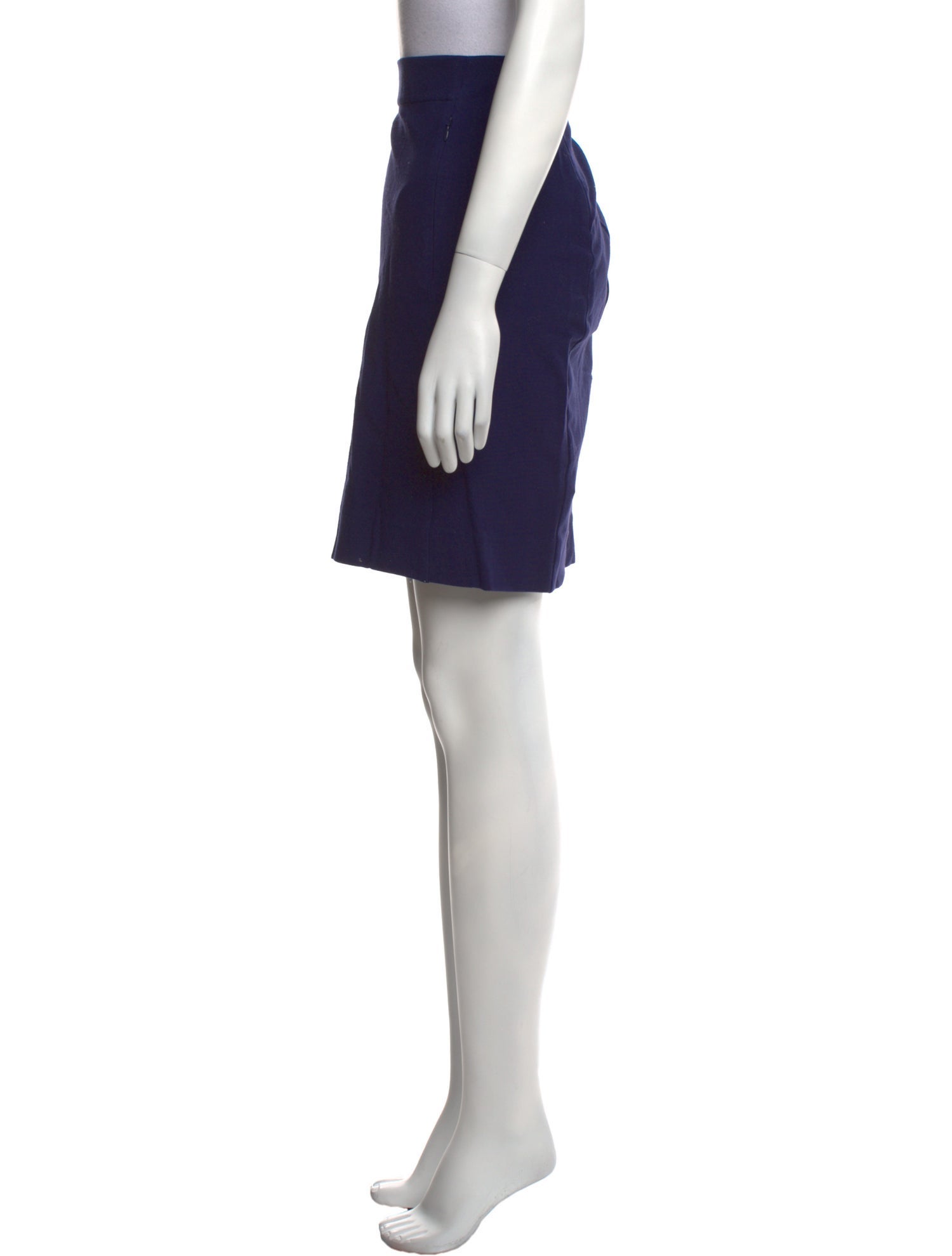 Diane von Furstenberg Pleated Accents Knee-Length Skirt