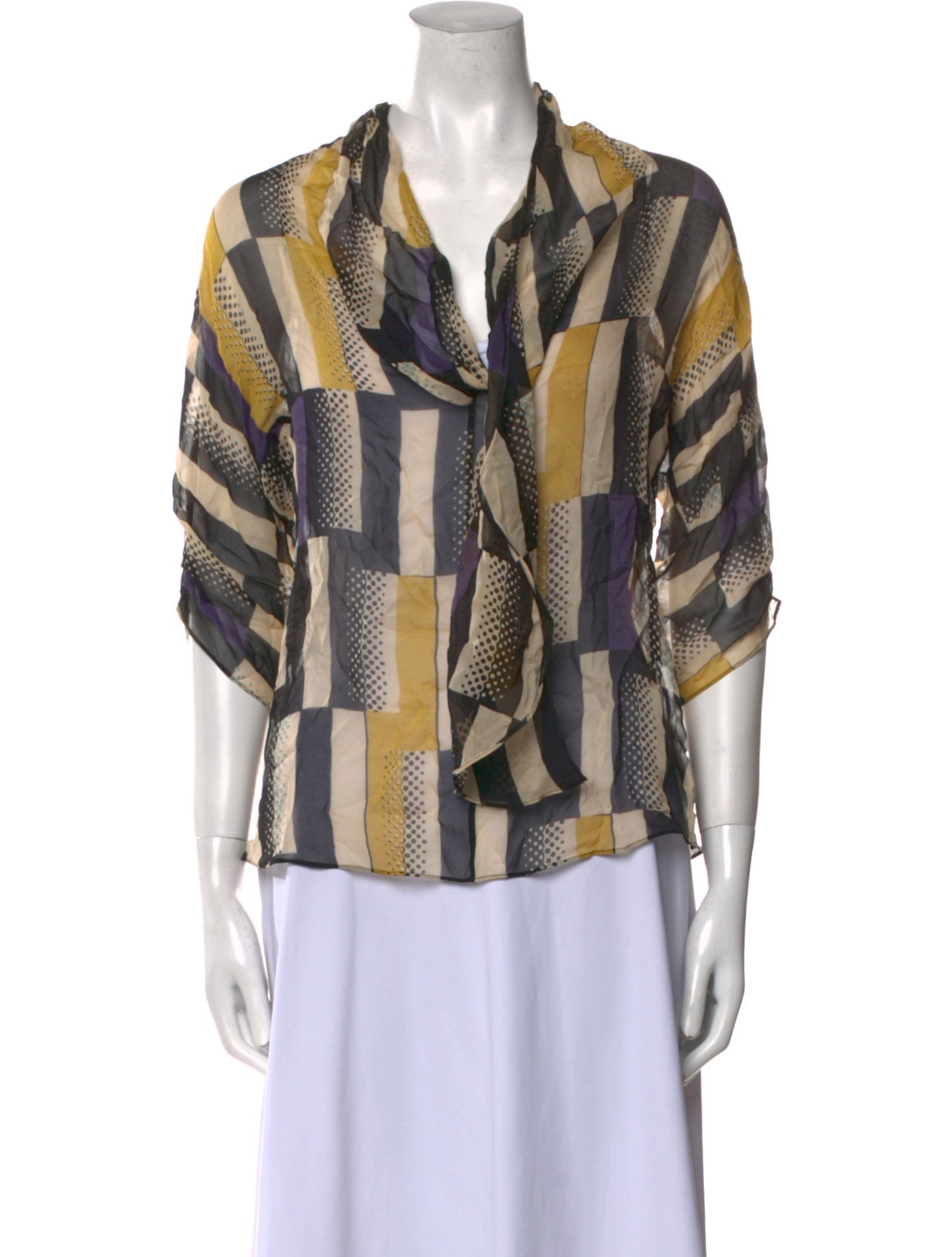 Diane von Furstenberg Silk Printed Blouse