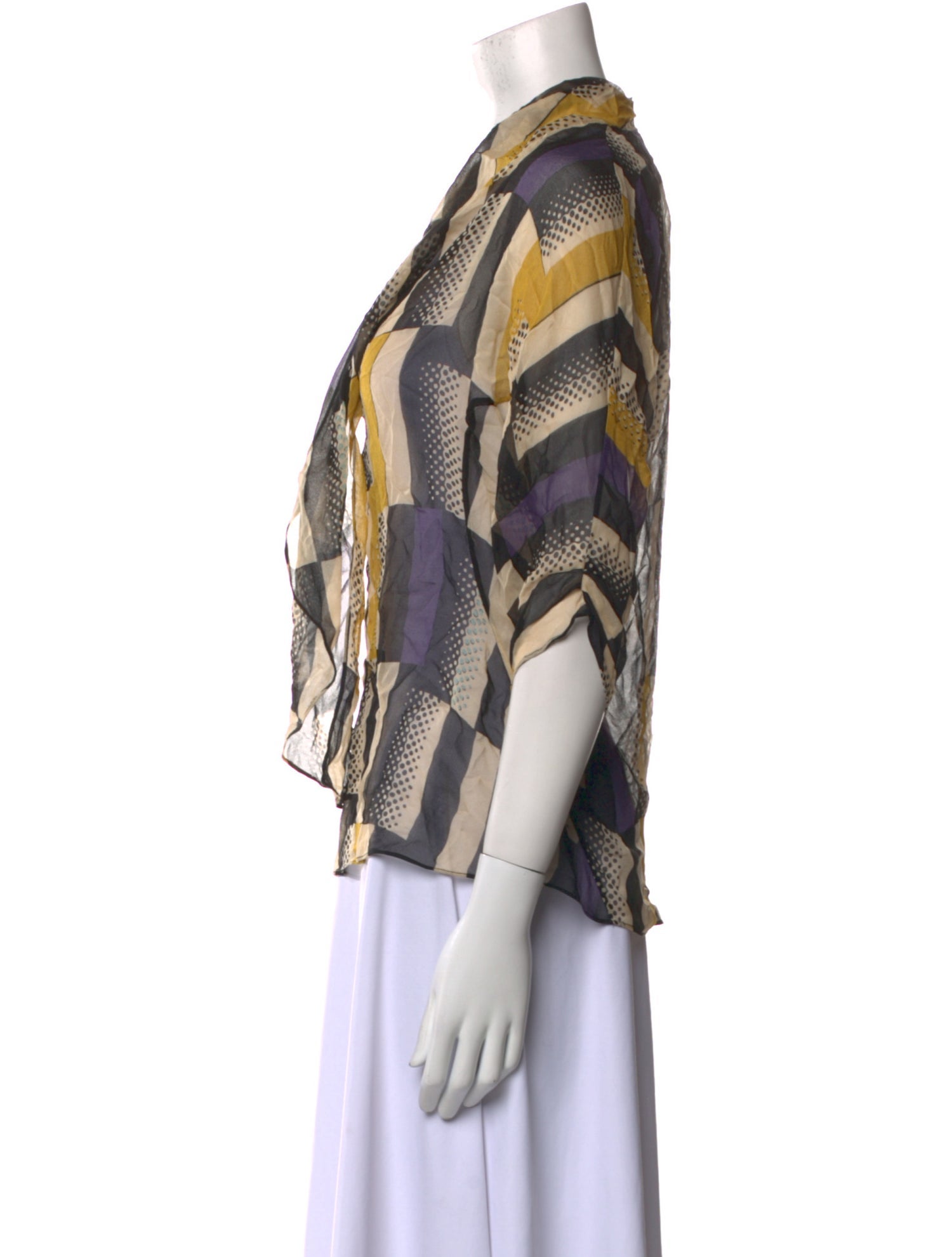 Diane von Furstenberg Silk Printed Blouse