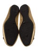 Diane von Furstenberg Embossed Leather Eyelet Trim Ballet Flats