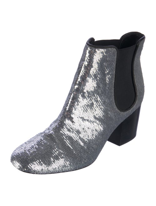 Diane von Furstenberg Sequins Sequin Embellishments Chelsea Boots
