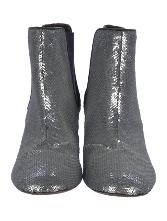Diane von Furstenberg Sequins Sequin Embellishments Chelsea Boots