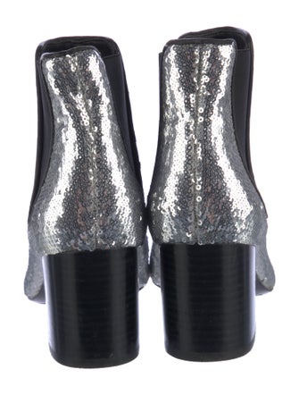 Diane von Furstenberg Sequins Sequin Embellishments Chelsea Boots