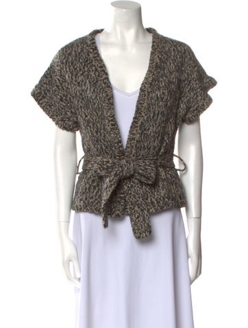 Diane von Furstenberg Knitwear Wool V-Neck Sweater M