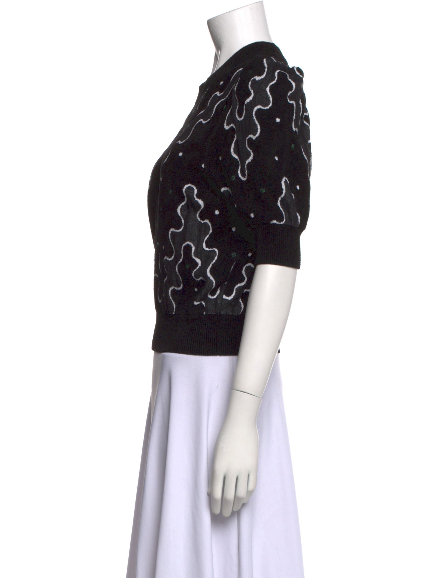 Diane von Furstenberg Merino Wool Printed Sweater