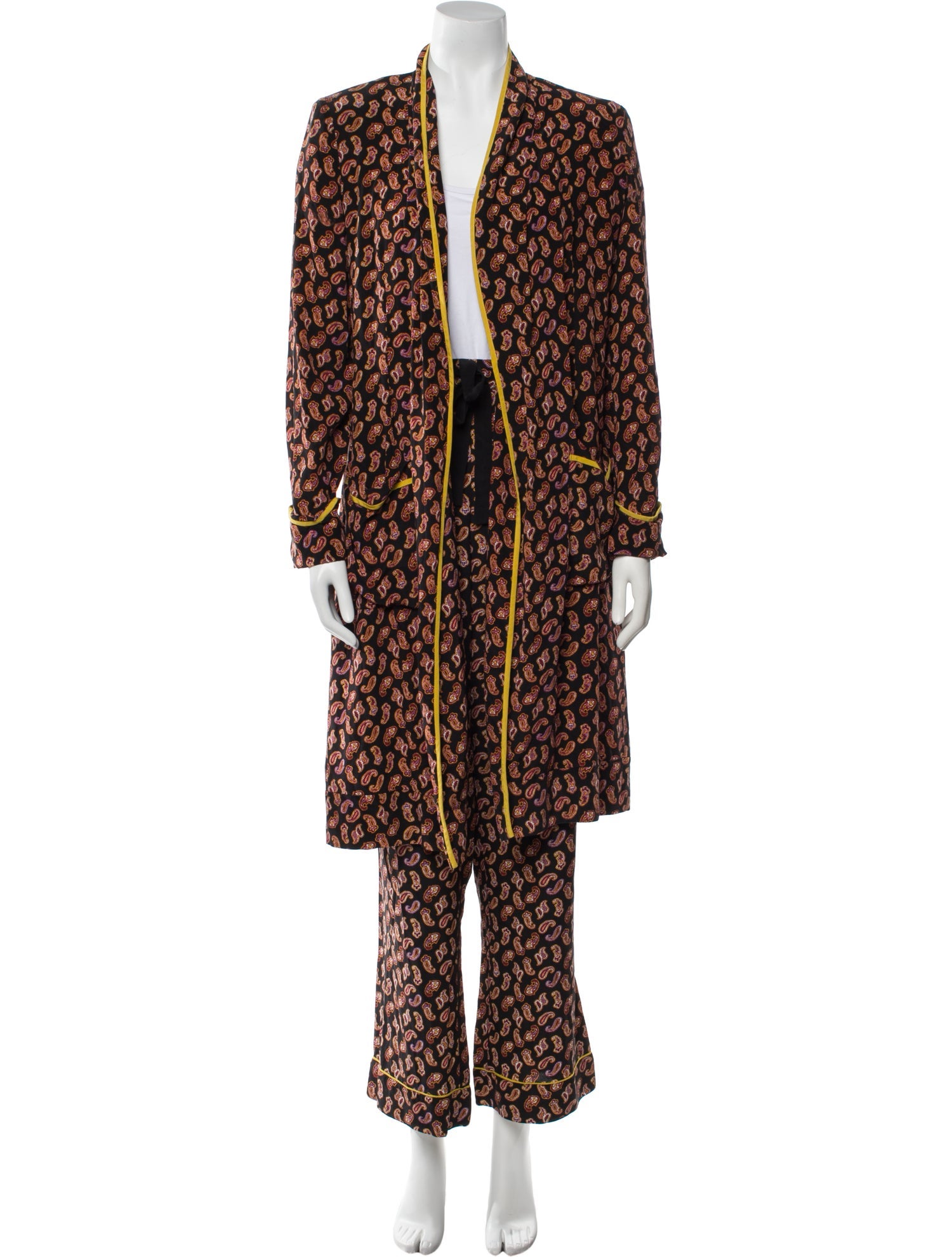 Diane von Furstenberg Paisley Print Pant Set