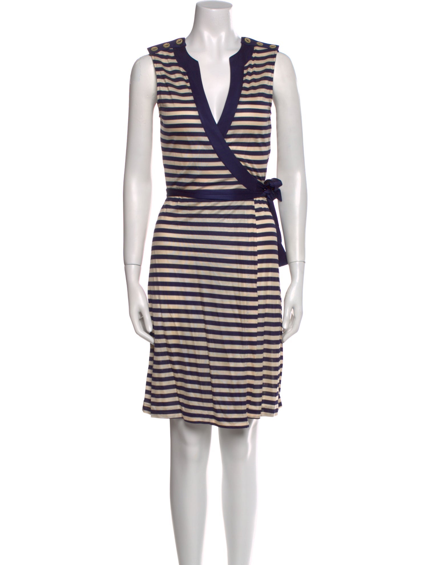 Diane von Furstenberg Striped Knee-Length Dress