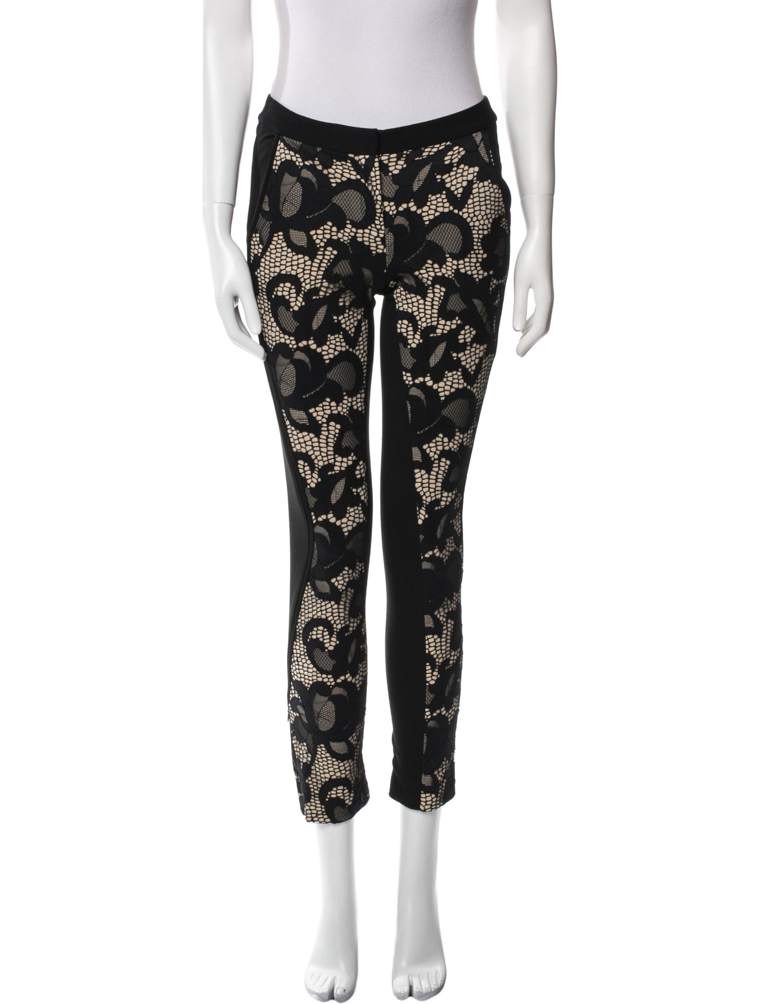 Diane von Furstenberg Printed Skinny Leg Pants