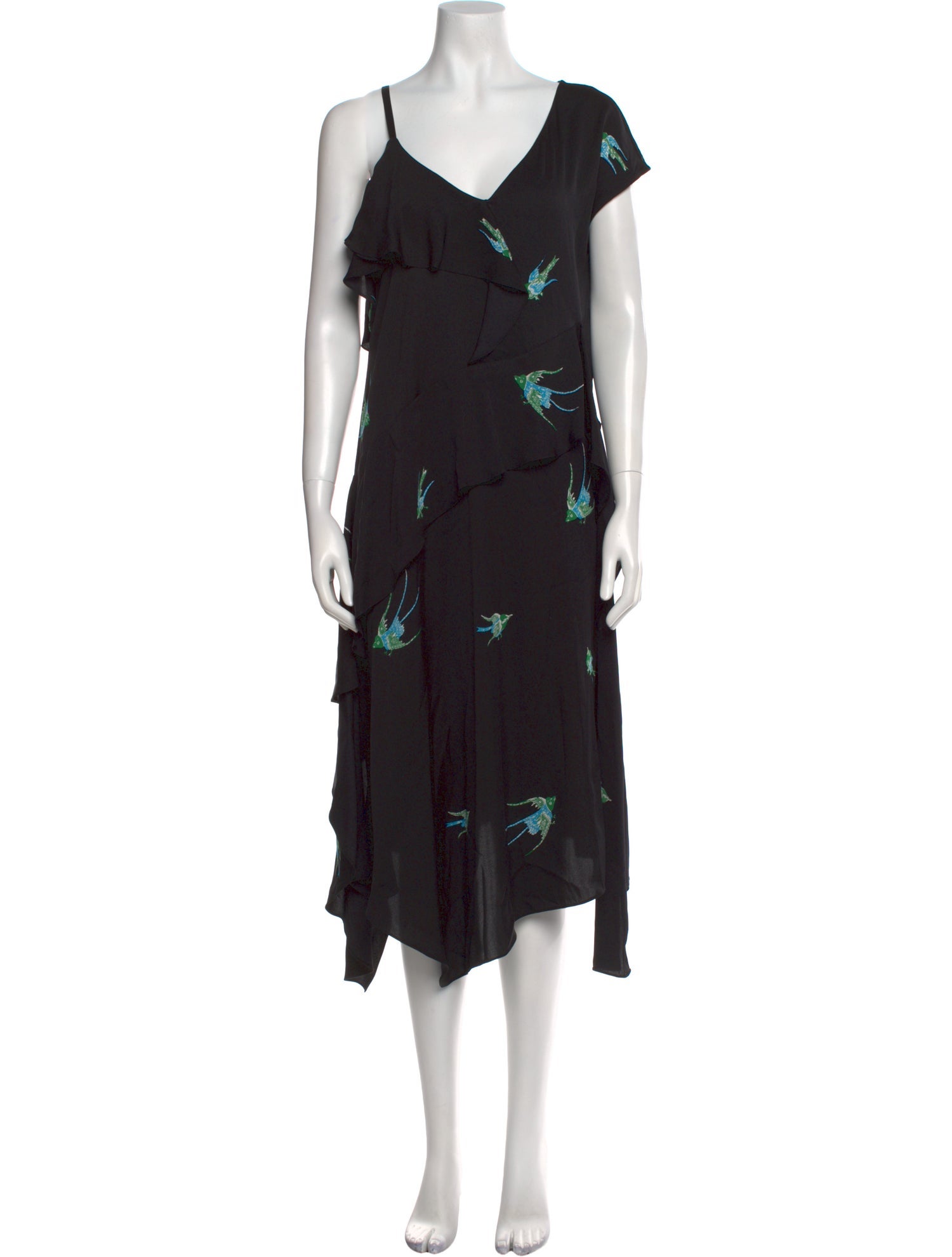 Diane von Furstenberg Floral Print Long Dress