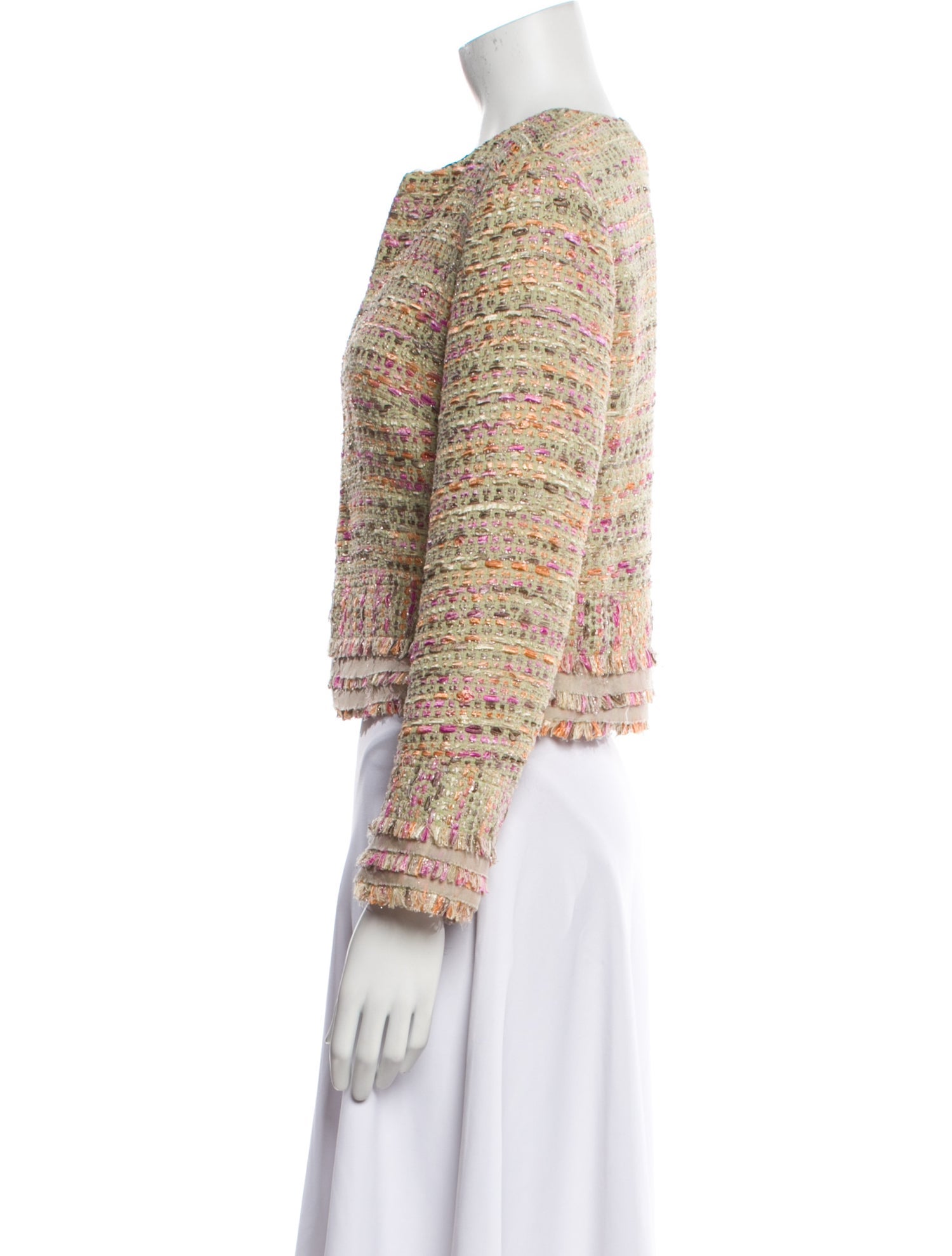 Diane von Furstenberg Tweed Pattern Evening Jacket