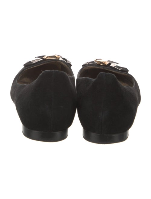 Diane von Furstenberg Suede Studded Accents Flats