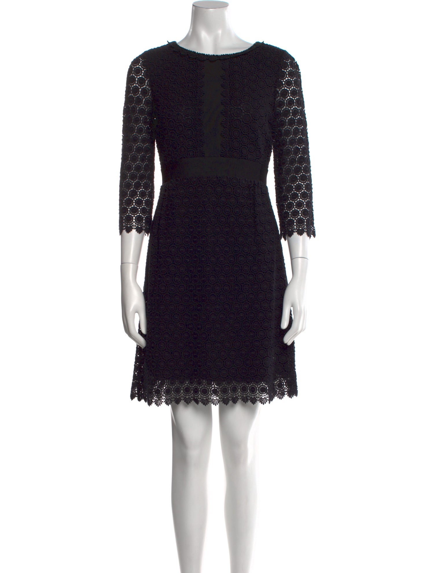 Diane von Furstenberg Scoop Neck Mini Dress