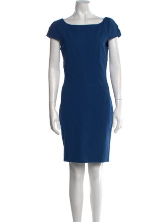 Diane von Furstenberg Bateau Neckline Mini Dress