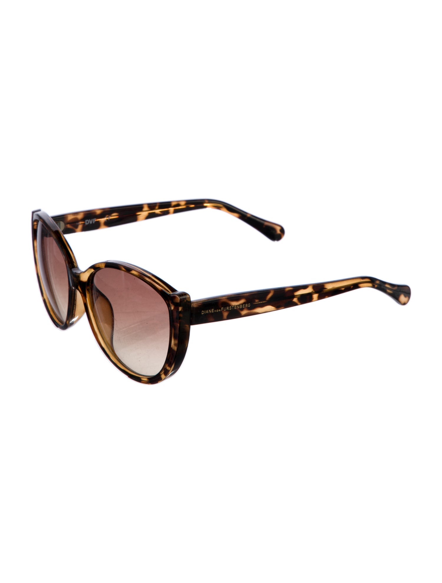 Diane von Furstenberg Oversize Gradient Sunglasses