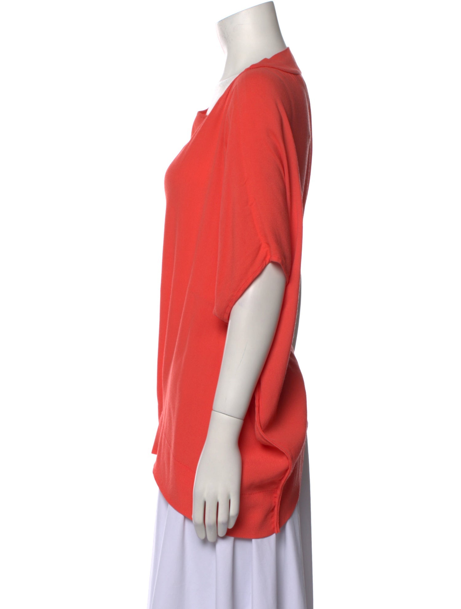 Diane von Furstenberg Silk Bateau Neckline Blouse