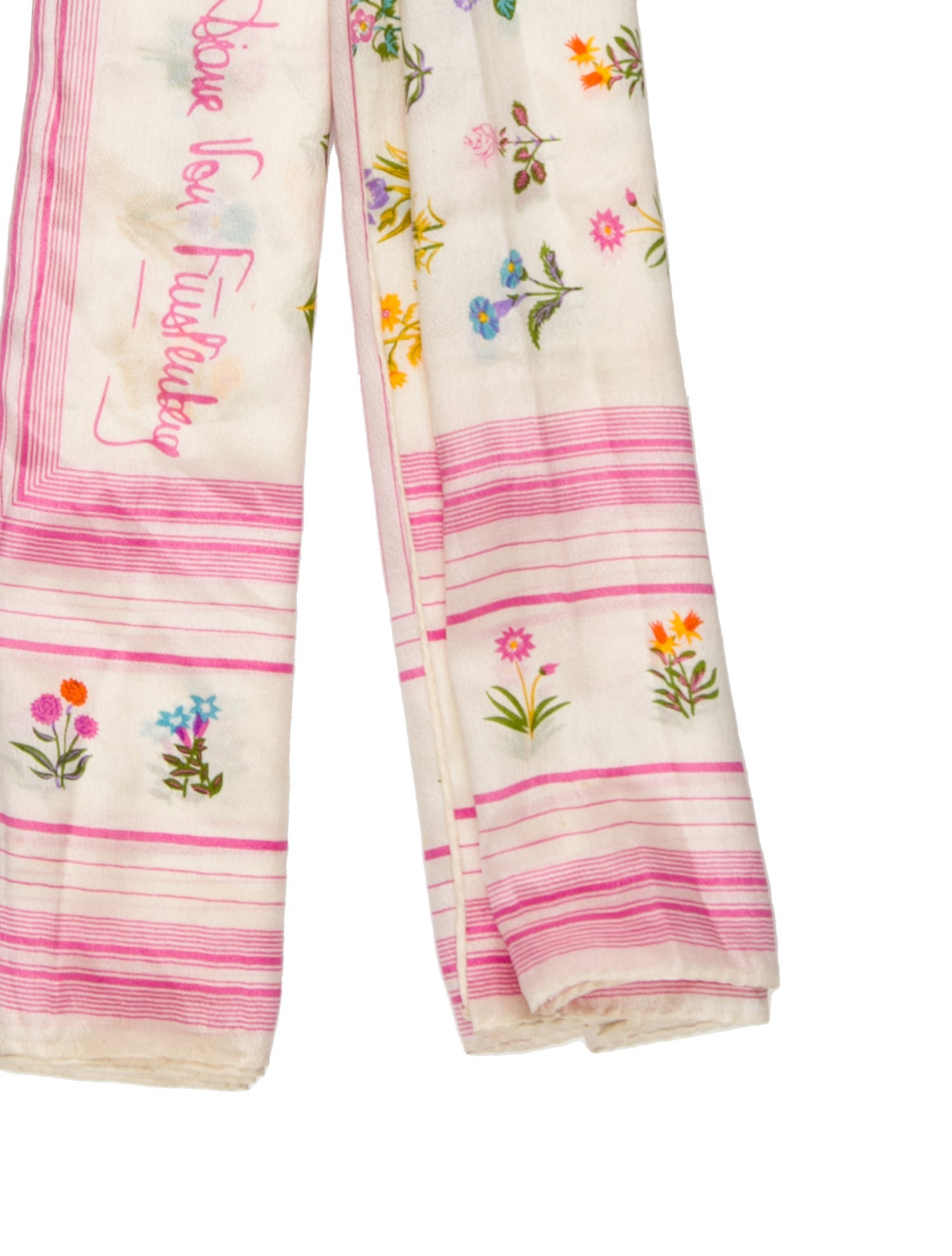 Diane von Furstenberg Silk Floral Print Scarf