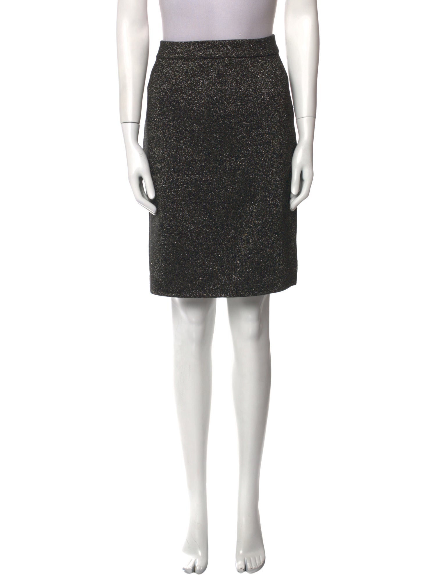 Diane von Furstenberg Glitter Accents Knee-Length Skirt