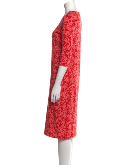 Diane von Furstenberg Printed Midi Length Dress