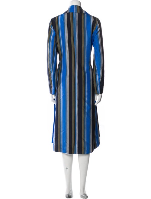 Diane von Furstenberg Silk Striped Trench Coat
