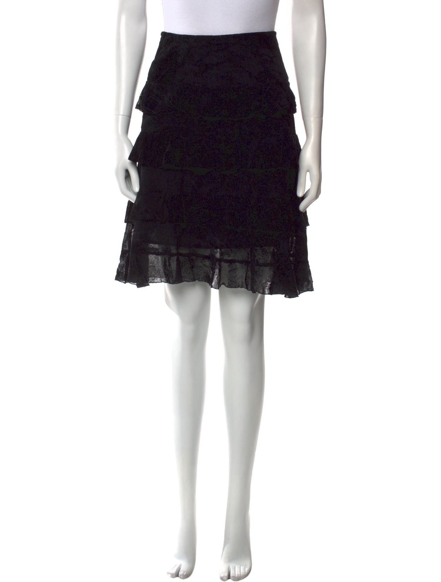 Diane von Furstenberg Lace Pattern Knee-Length Skirt