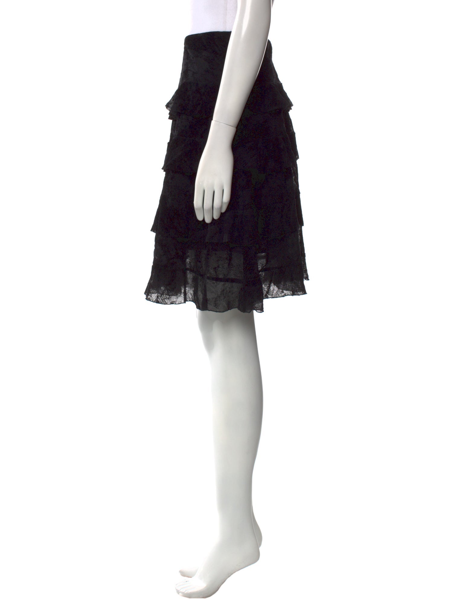 Diane von Furstenberg Lace Pattern Knee-Length Skirt