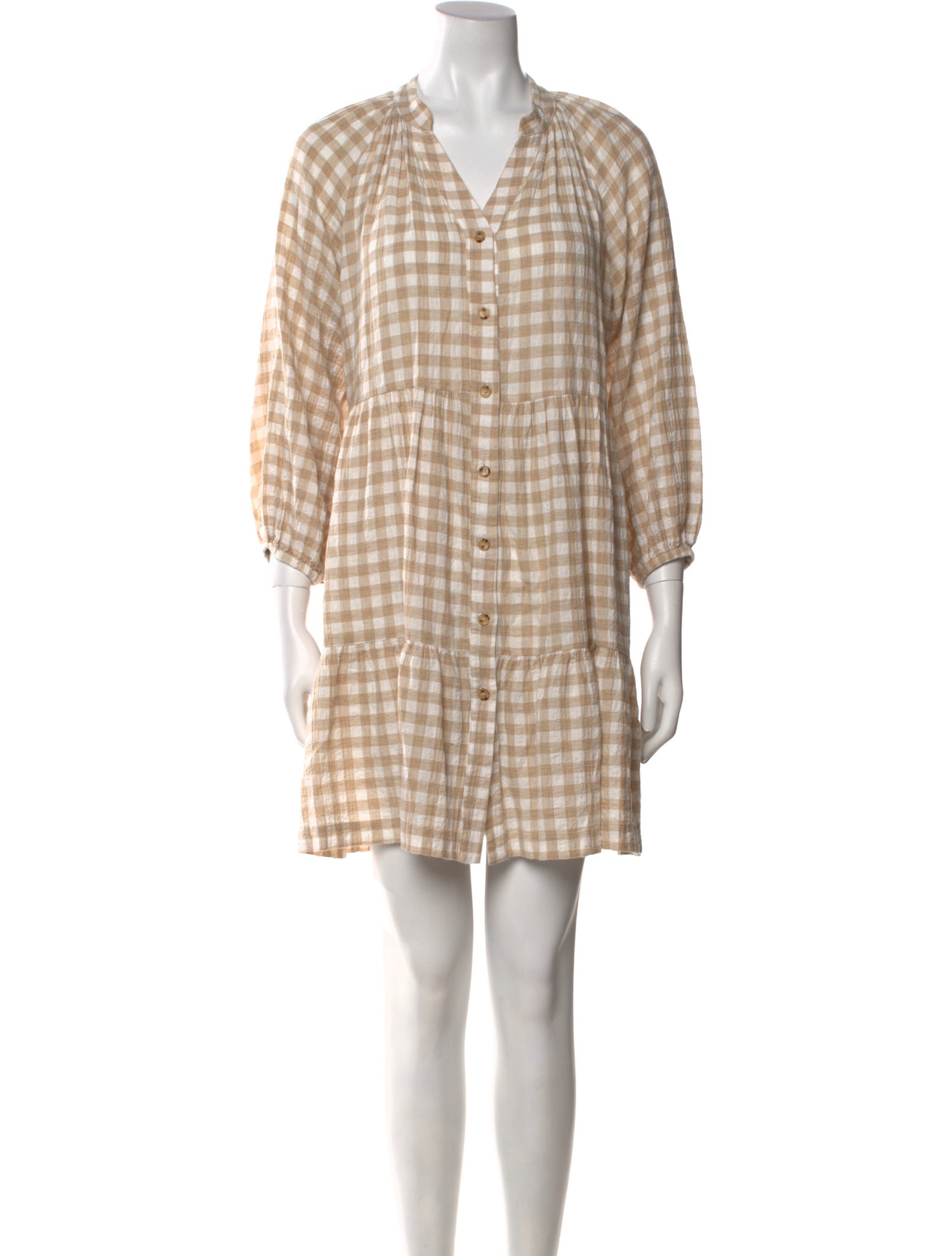 Diane von Furstenberg Plaid Print Knee-Length Dress w/ Tags