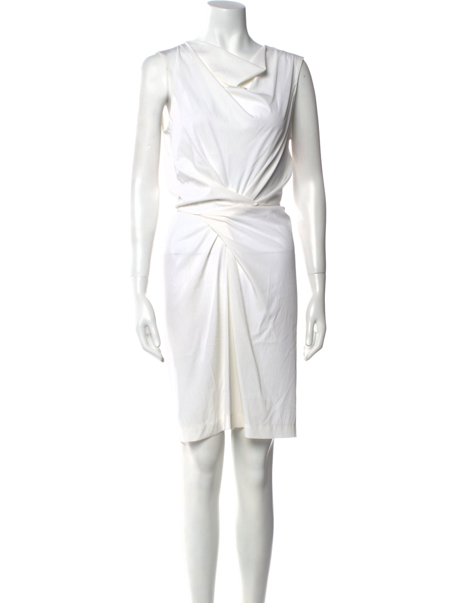 Diane von Furstenberg Cowl Neck Knee-Length Dress