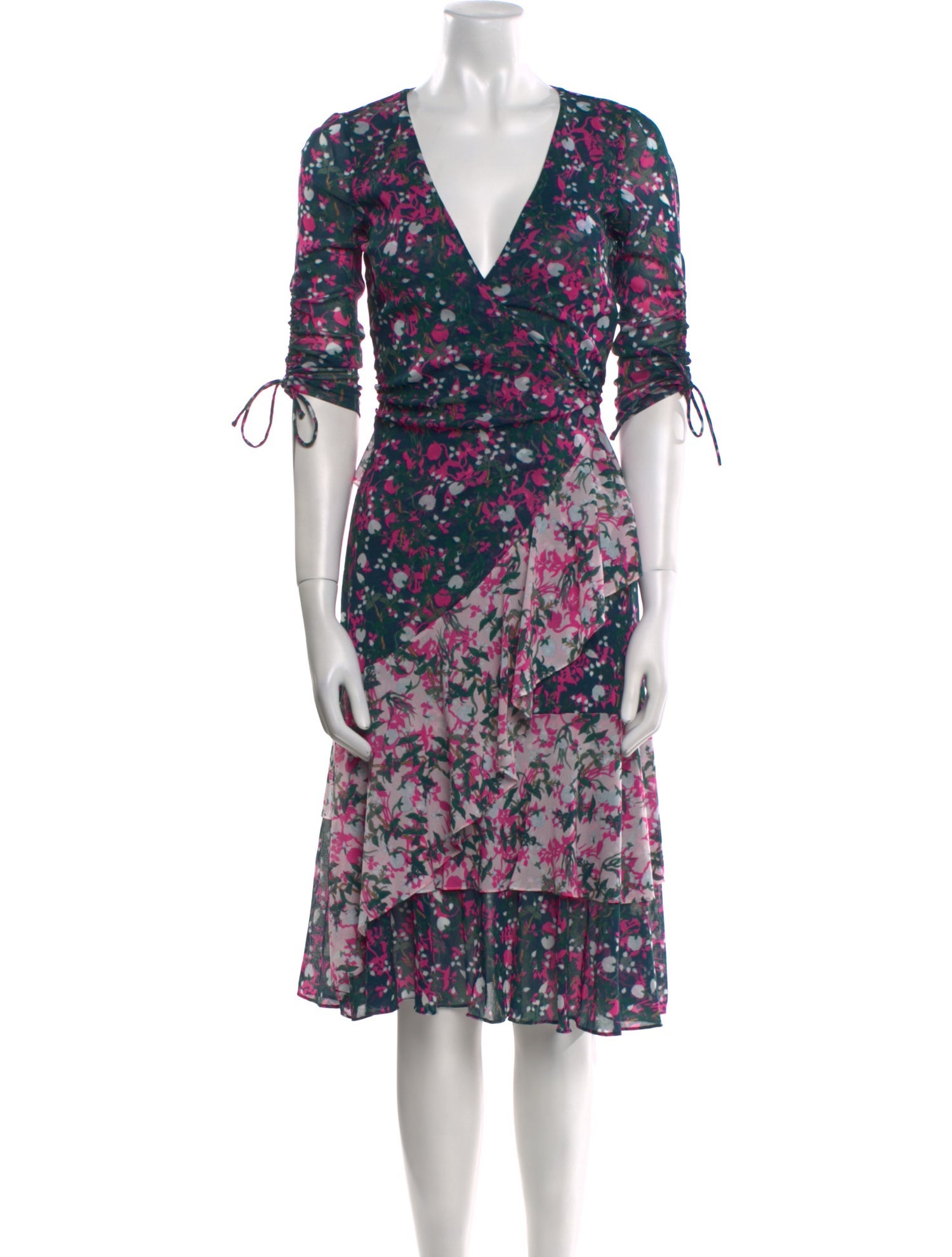 Diane von Furstenberg Floral Print Midi Length Dress w/ Tags