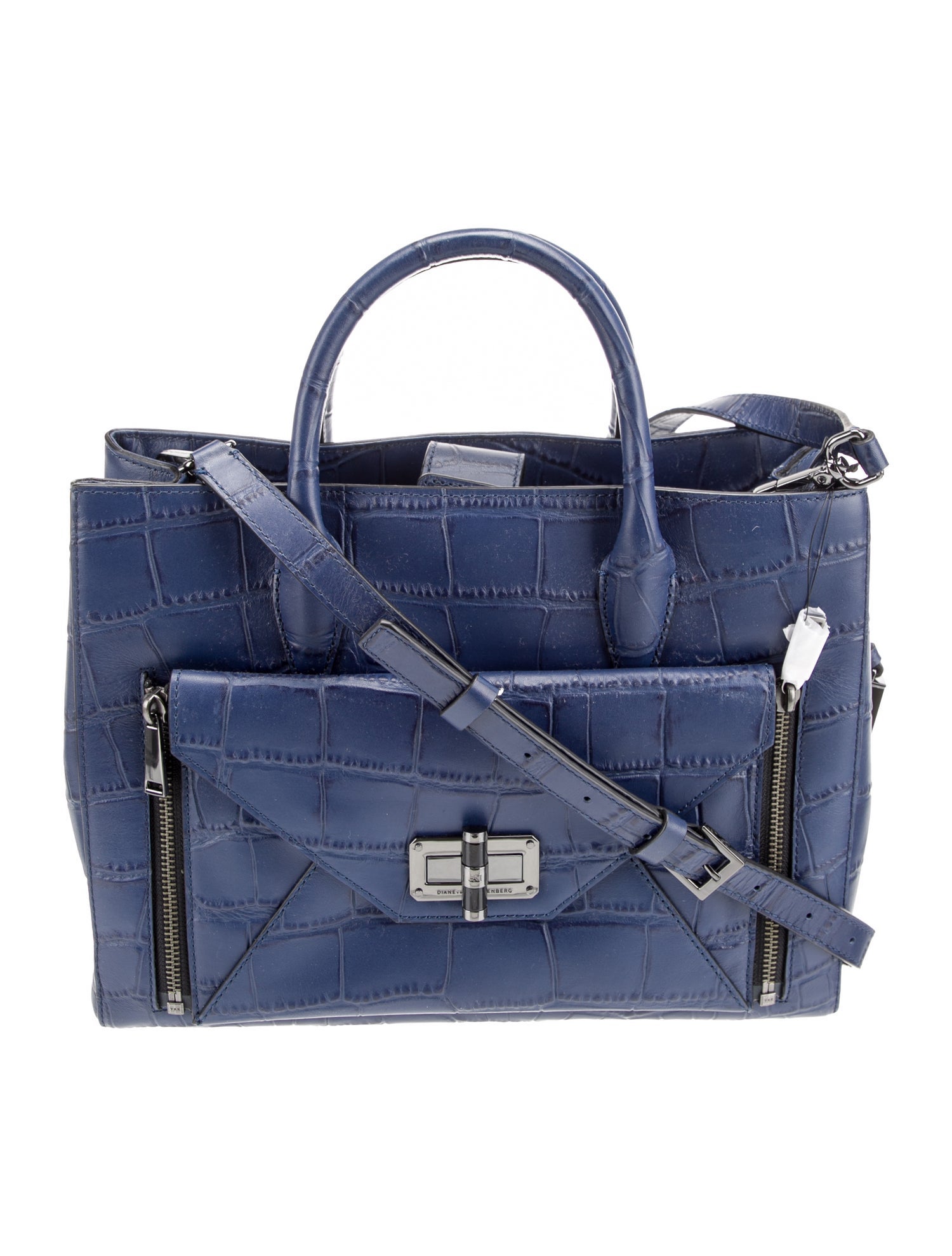 Diane von Furstenberg Leather Top Handle Bag w/ Tags