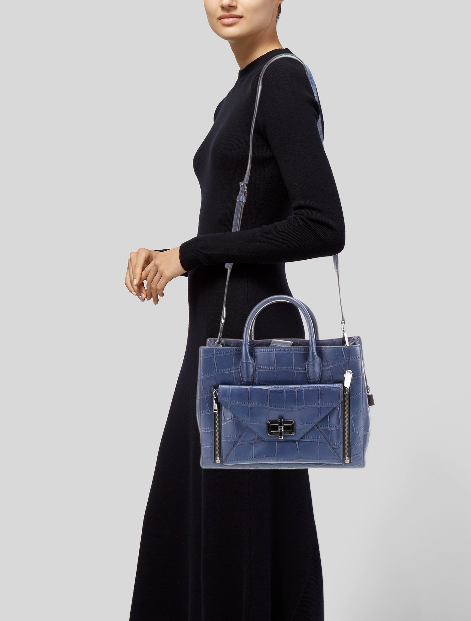 Diane von Furstenberg Leather Top Handle Bag w/ Tags