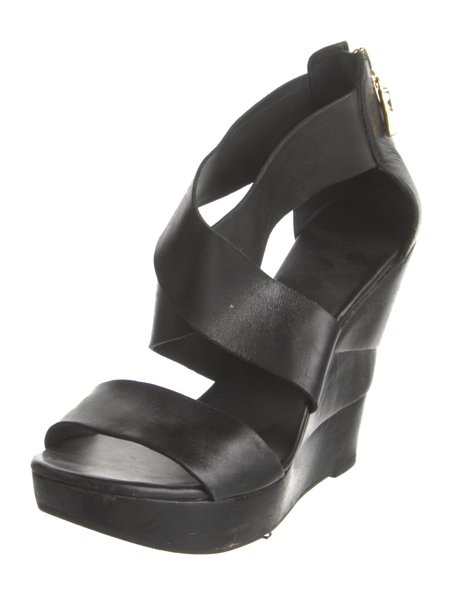 Diane von Furstenberg Leather Slingback Sandals