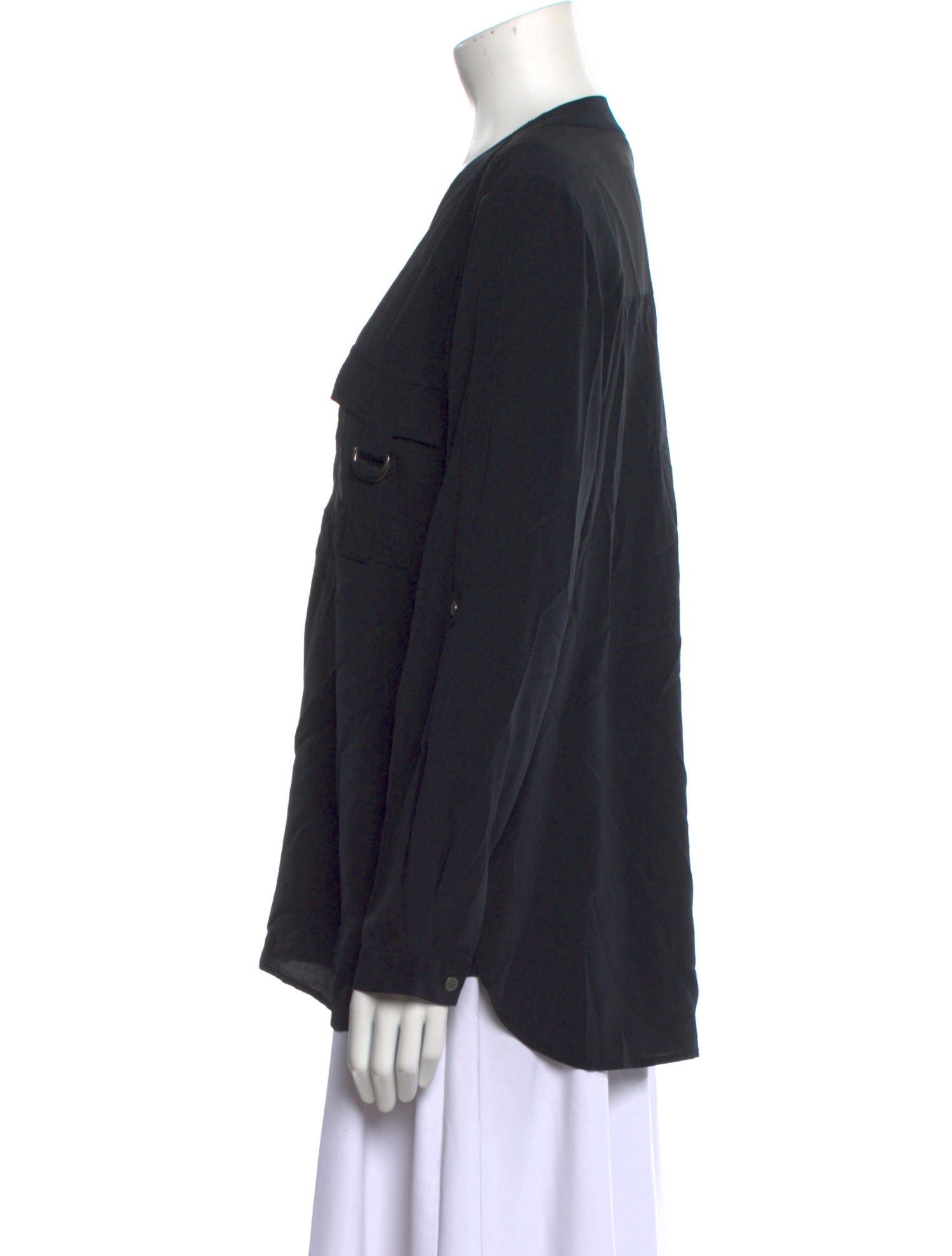 Diane von Furstenberg Silk V-Neck Blouse