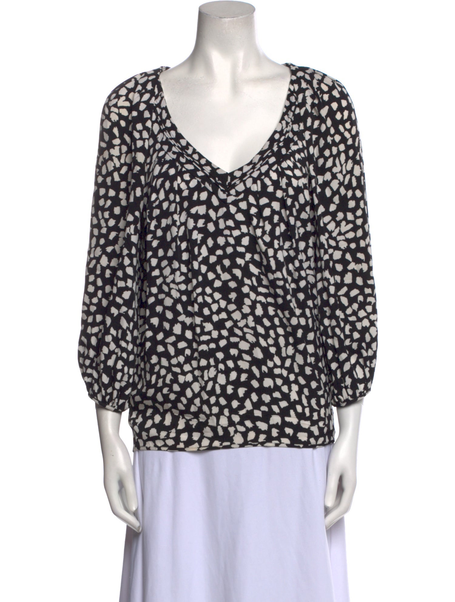 Diane von Furstenberg Silk Printed Blouse