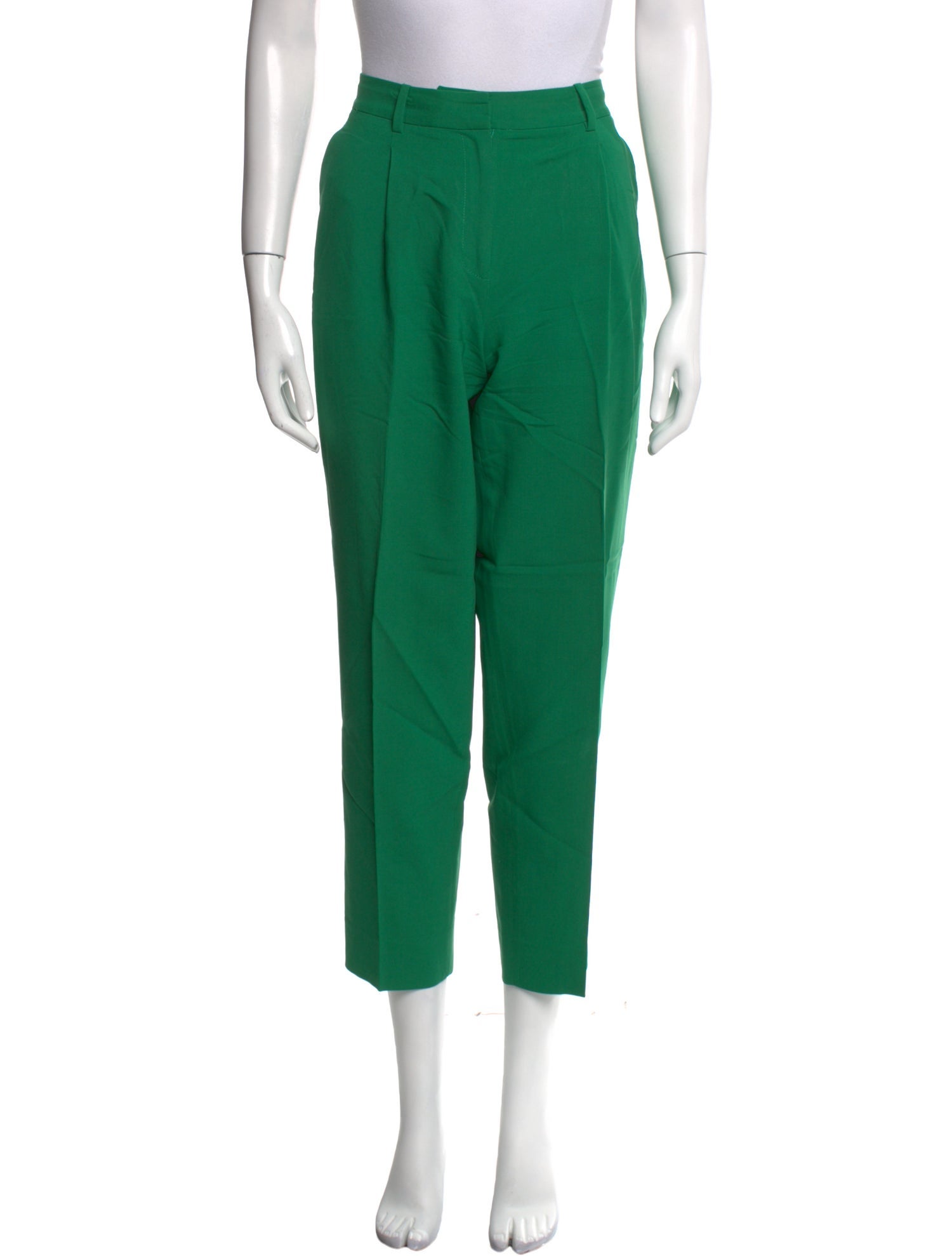 Diane von Furstenberg Wool Straight Leg Pants