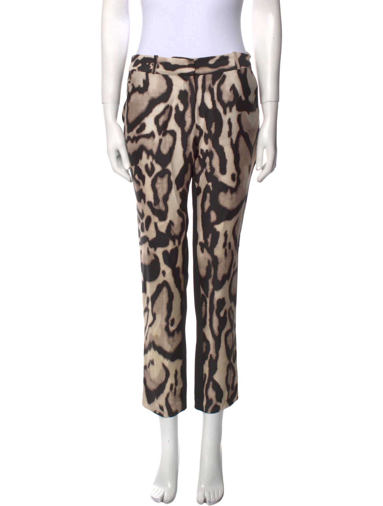 Diane von Furstenberg Wool Straight Leg Pants