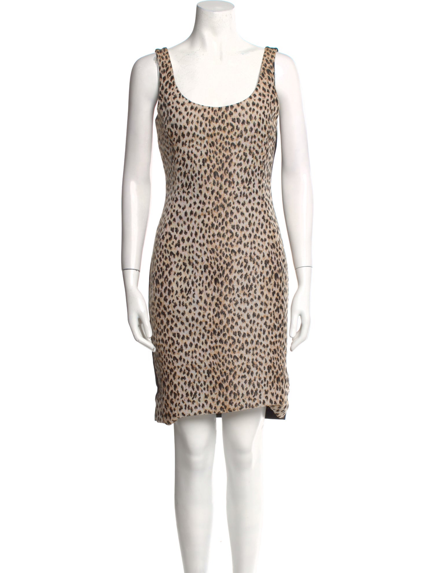 Diane von Furstenberg Animal Print Knee-Length Dress