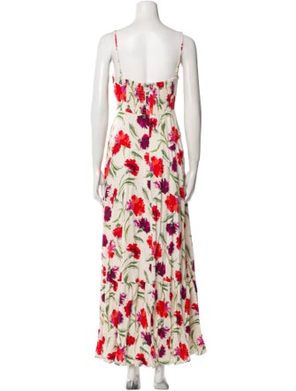 Diane von Furstenberg Floral Print Long Dress