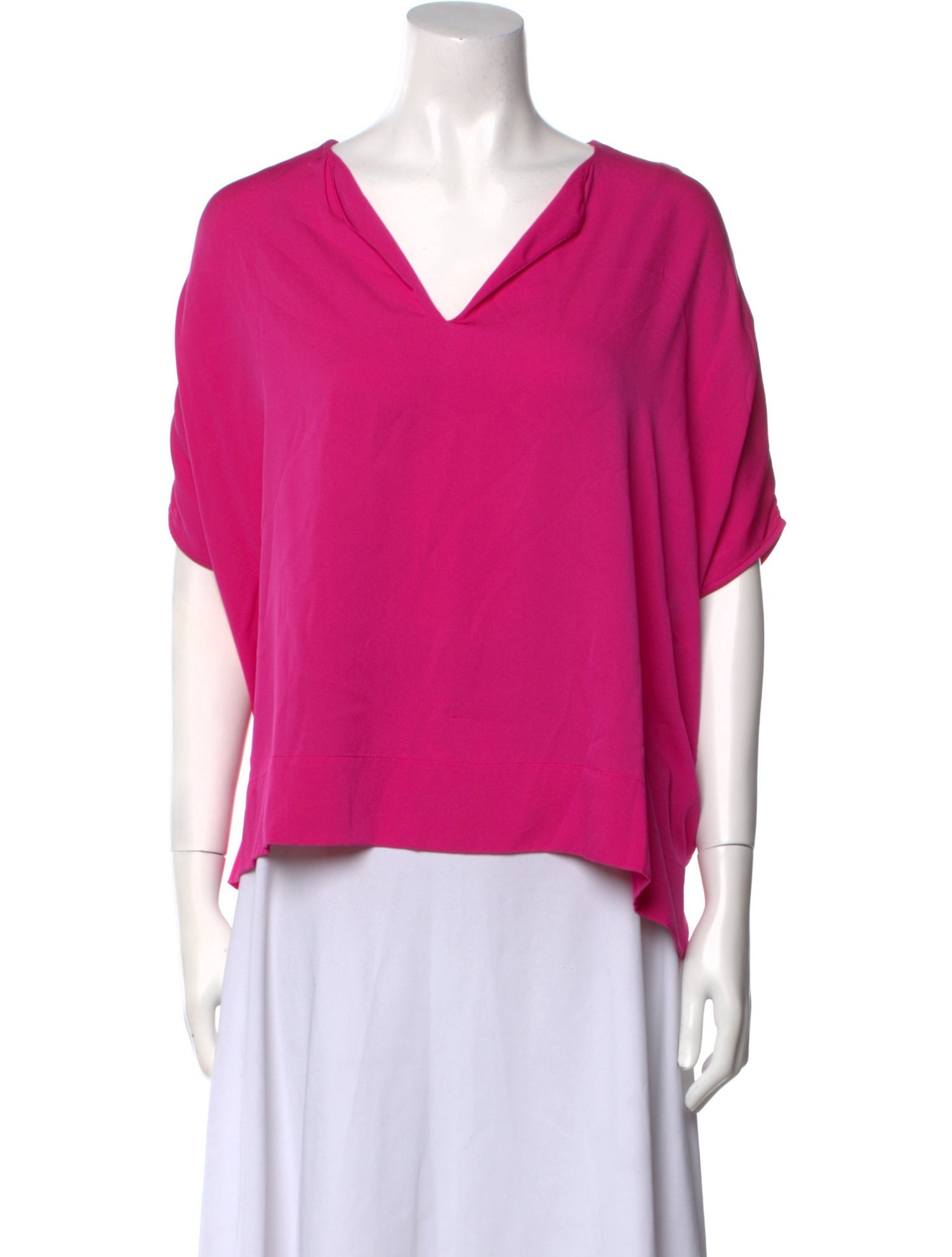 Diane von Furstenberg Silk V-Neck Blouse