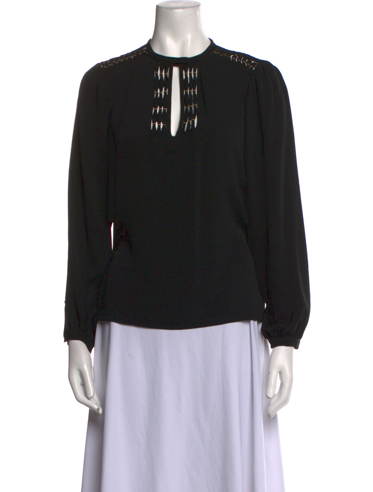 Diane von Furstenberg Silk Crew Neck Blouse