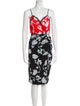 Diane von Furstenberg Floral Print Knee-Length Dress