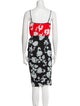 Diane von Furstenberg Floral Print Knee-Length Dress