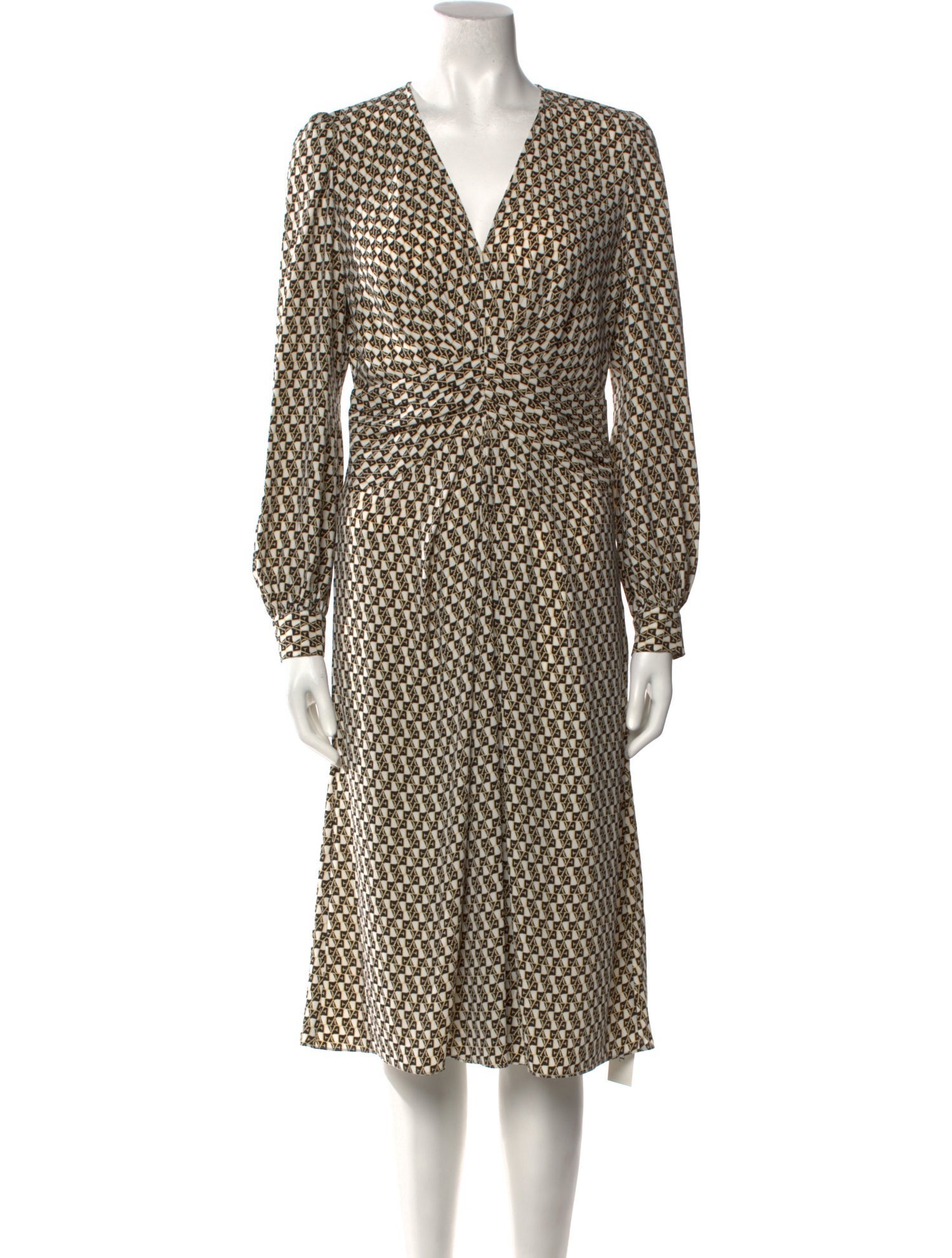 Diane von Furstenberg Polka Dot Print Midi Length Dress w/ Tags
