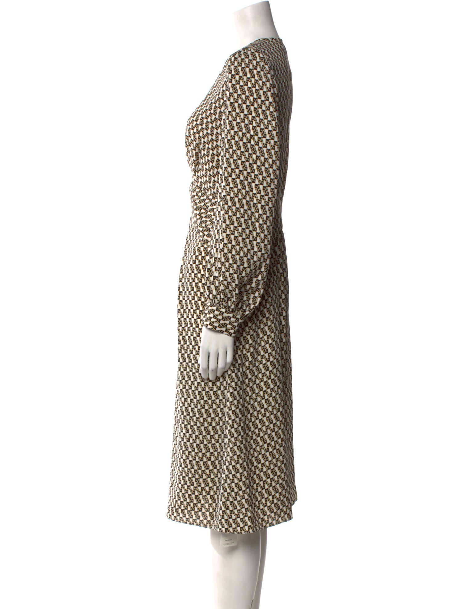 Diane von Furstenberg Polka Dot Print Midi Length Dress w/ Tags