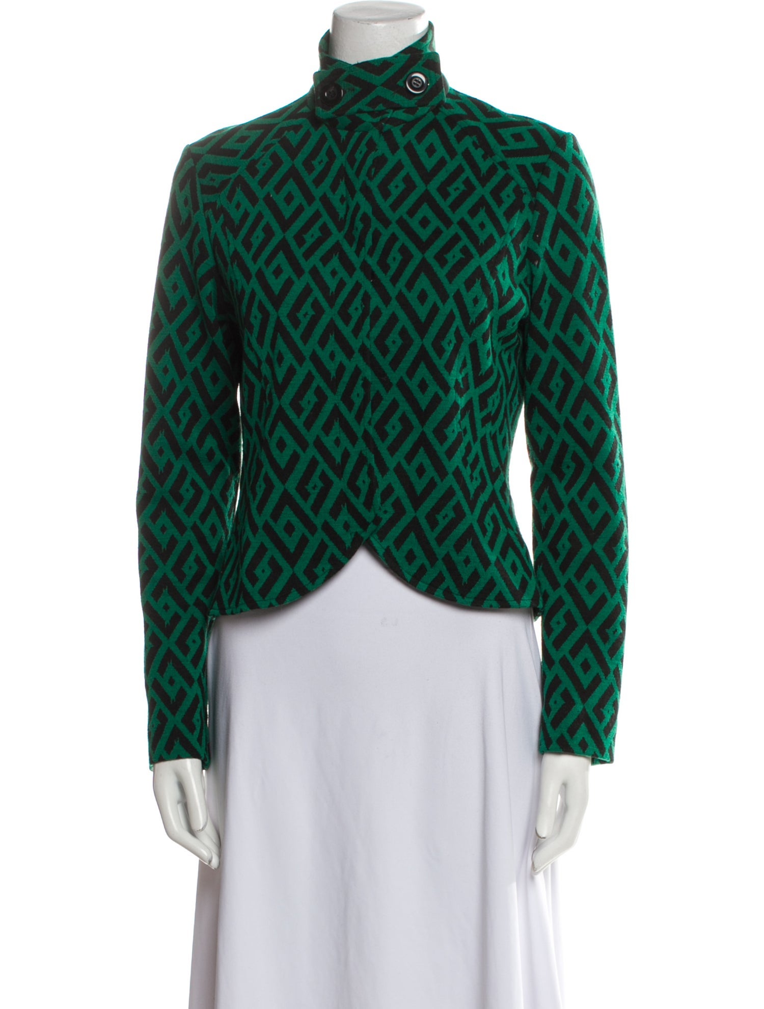 Diane von Furstenberg Wool Printed Evening Jacket