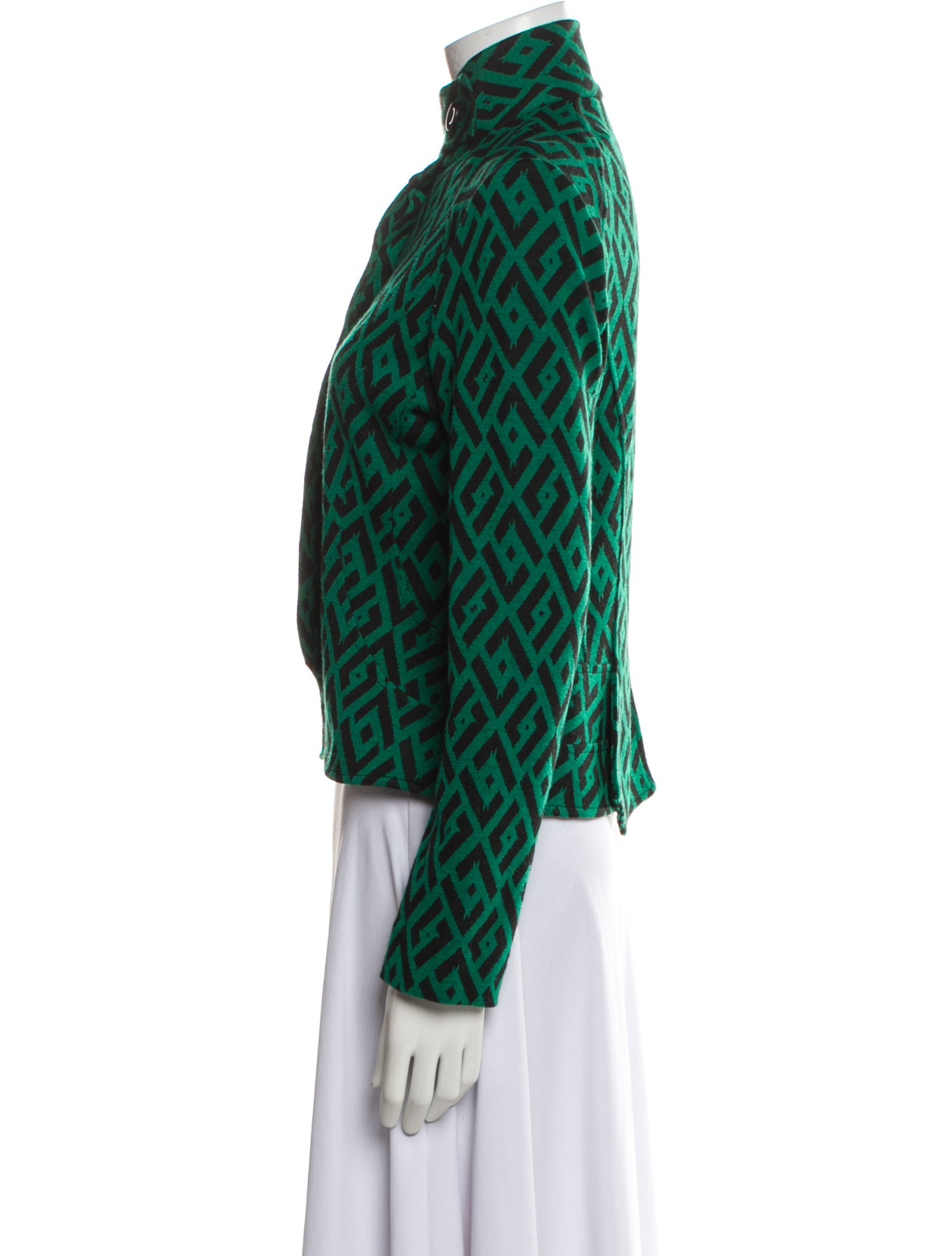 Diane von Furstenberg Wool Printed Evening Jacket