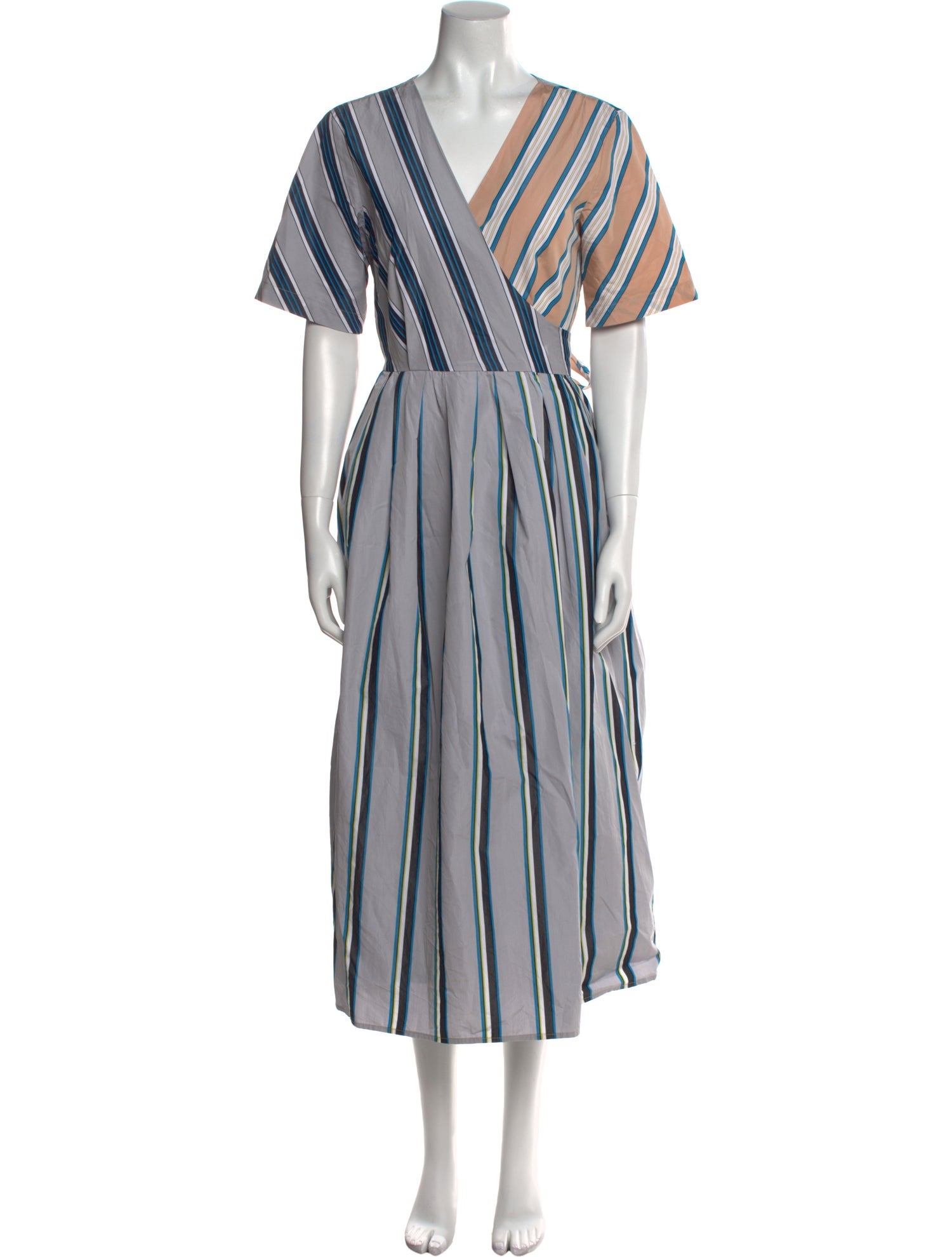 Diane von Furstenberg Striped Long Dress