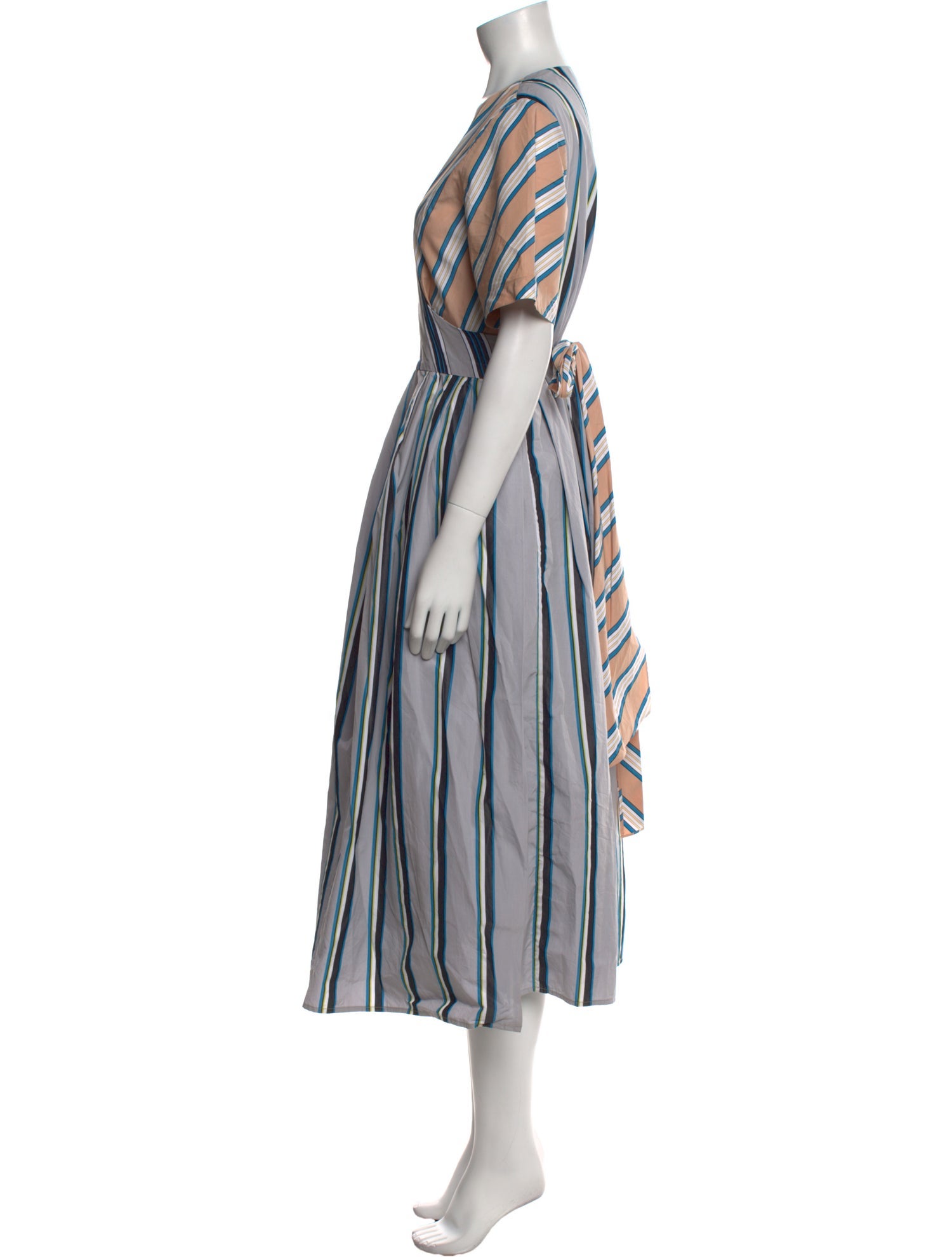Diane von Furstenberg Striped Long Dress
