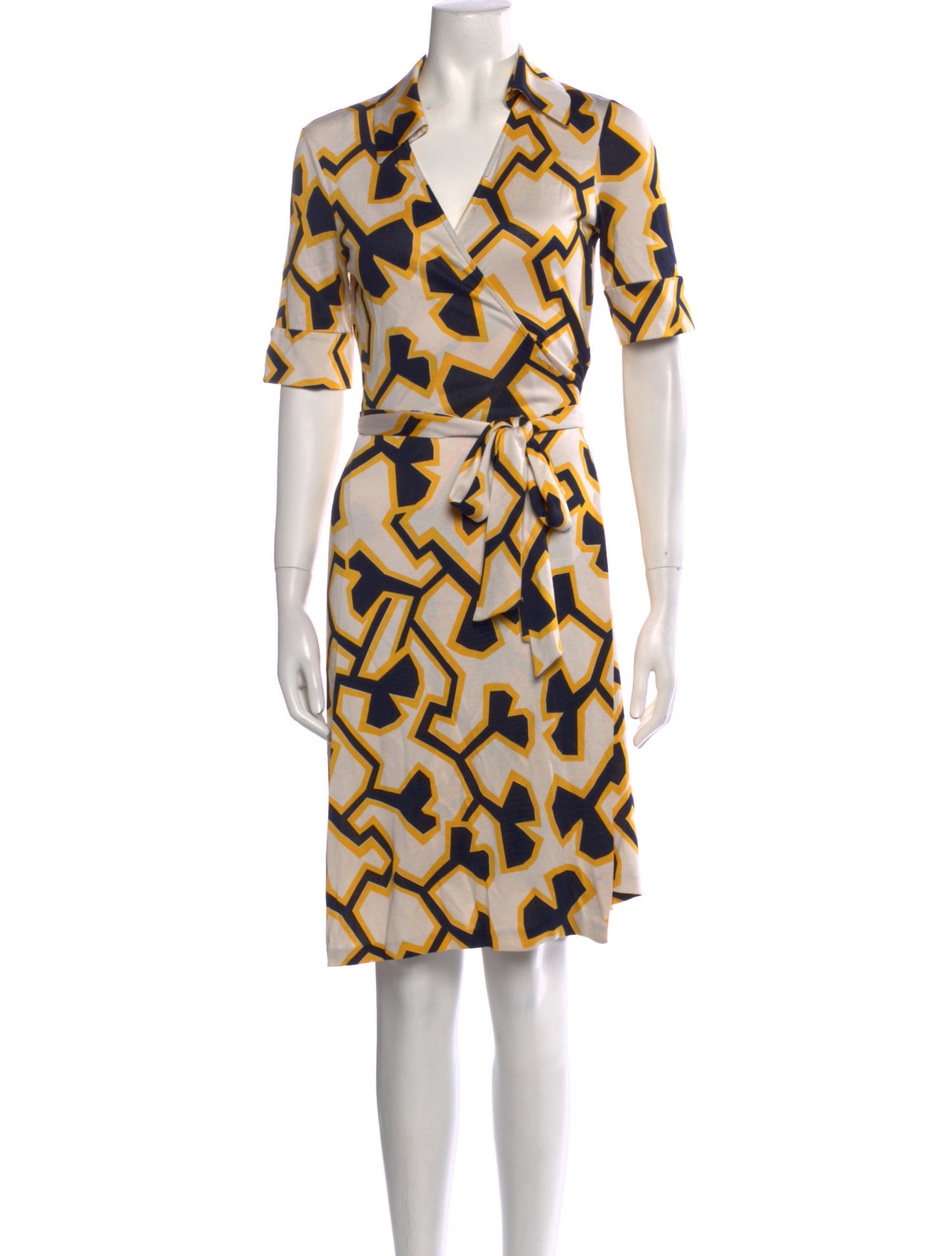 Diane von Furstenberg Printed Knee-Length Dress