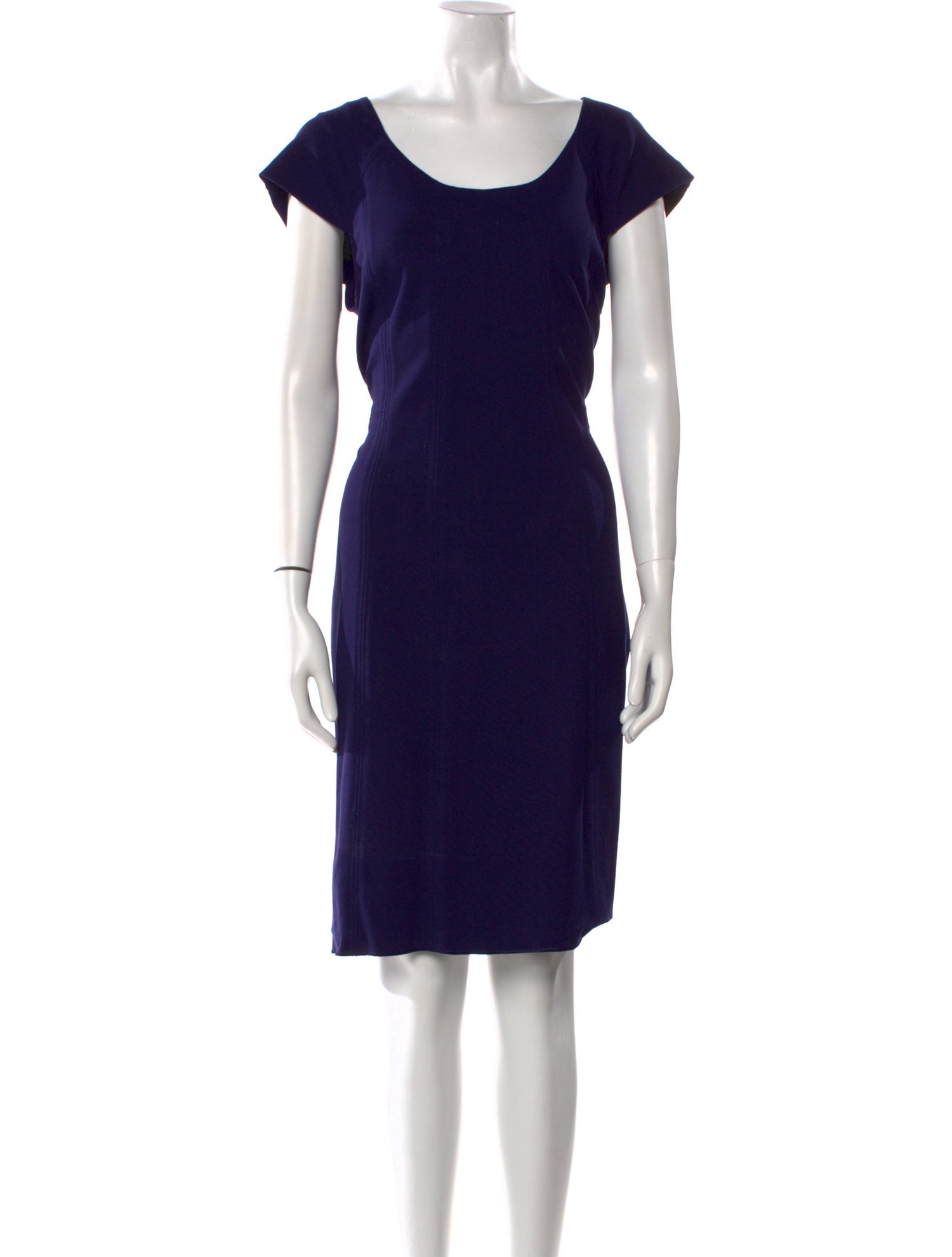 Diane von Furstenberg Scoop Neck Knee-Length Dress