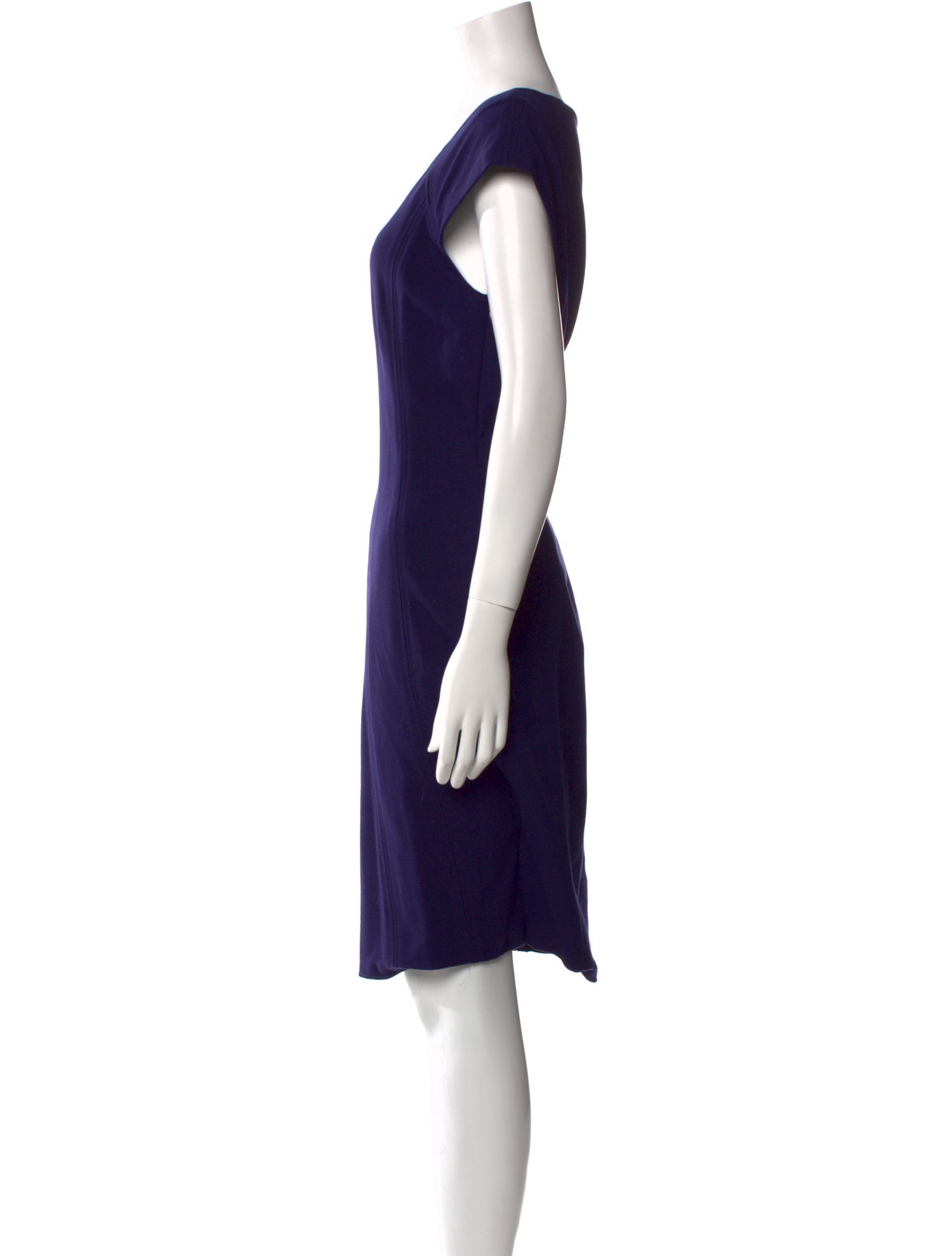 Diane von Furstenberg Scoop Neck Knee-Length Dress